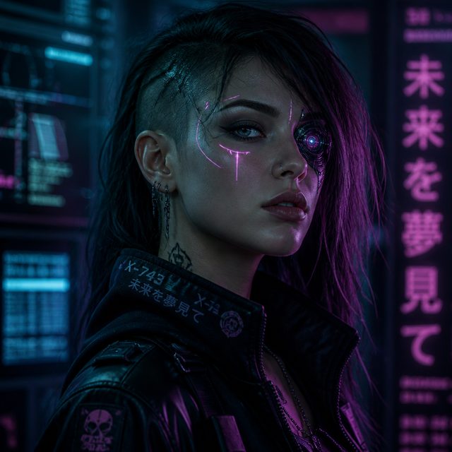 Cyberpunk character